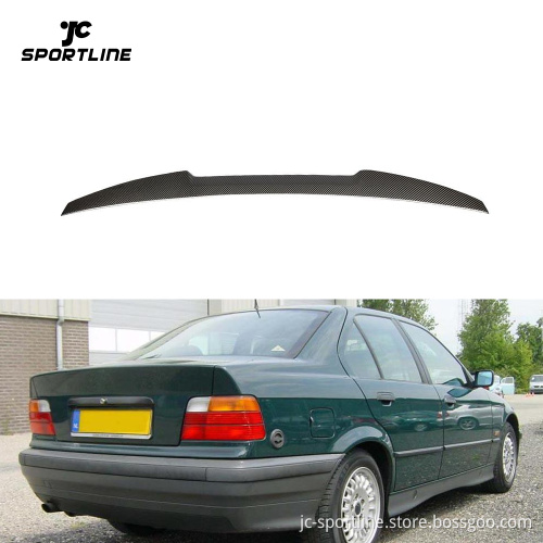 M4 Style Carbon Fiber Trunk Spoiler for BMW 318i/320i/325i/328i/M3 (91-98)